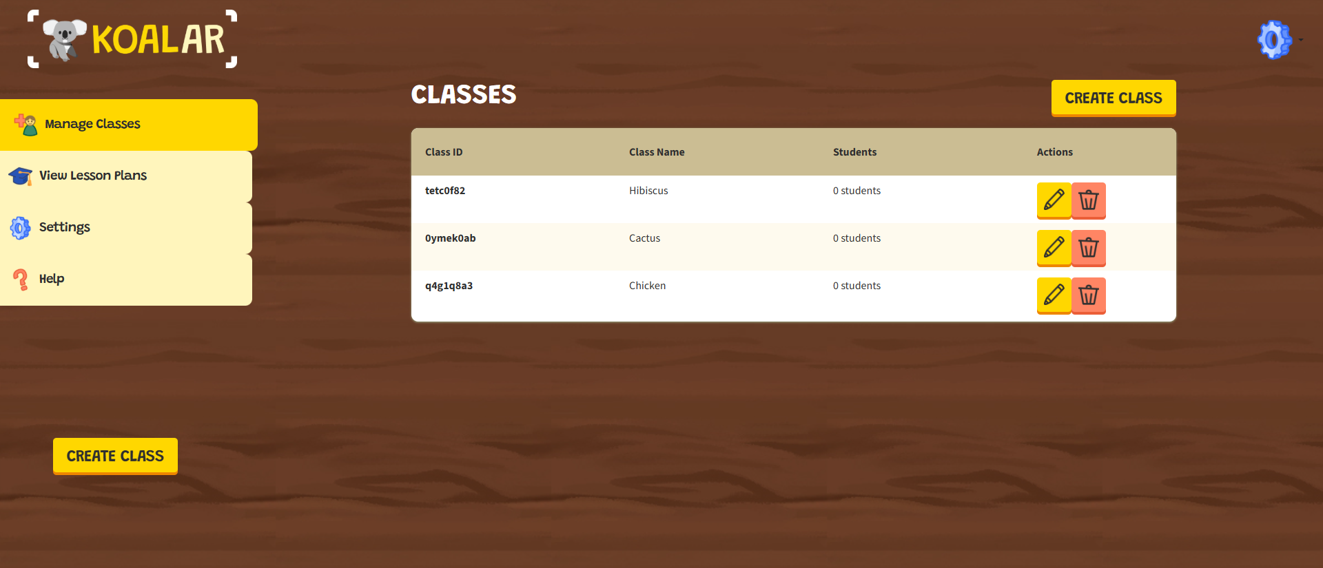 Screenshot of the Koalar Portal's dashboard.